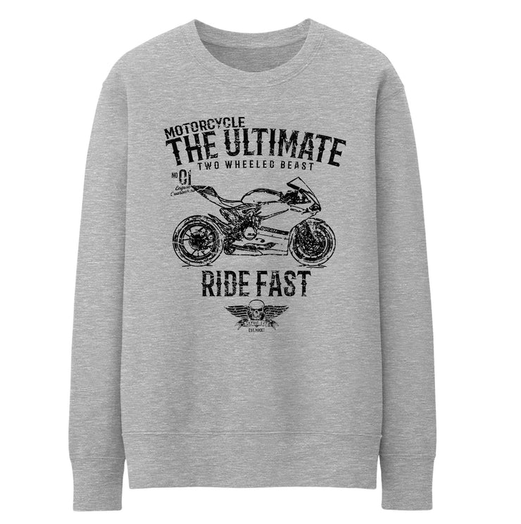 JL Ultimate Illustration For A Ducati 1198 Panigale R Motorbike Fan Jumper