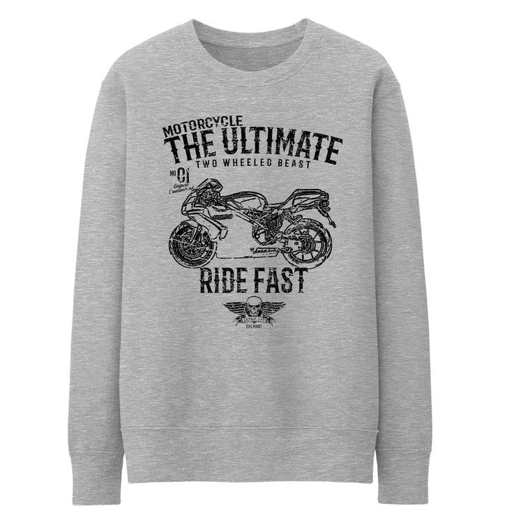 JL Ultimate Illustration For A Ducati 749 Motorbike Fan Jumper