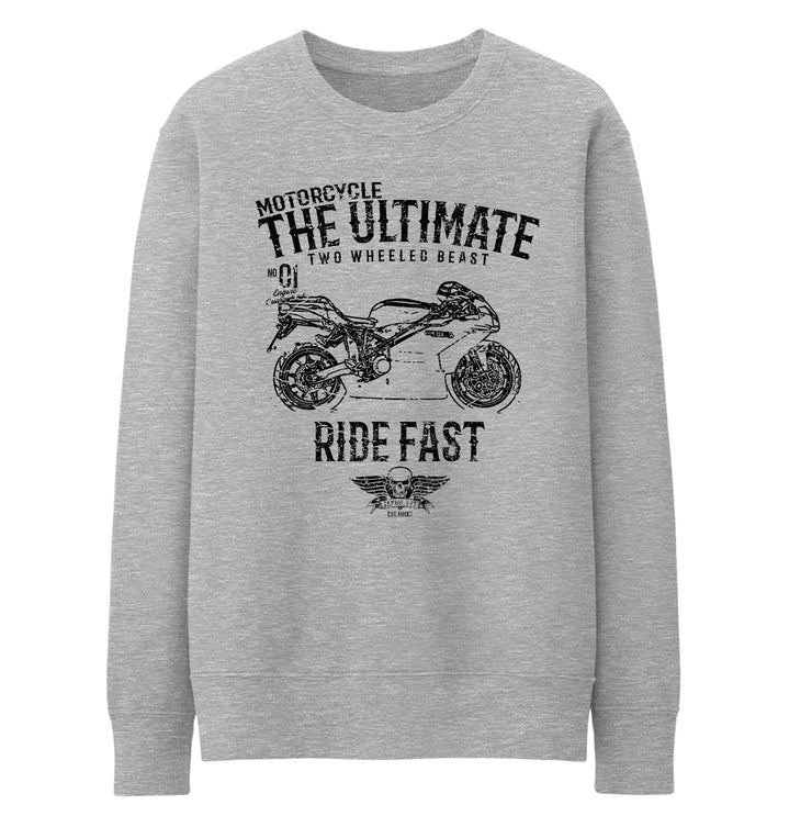 JL Ultimate Illustration For A Ducati 999 Motorbike Fan Jumper