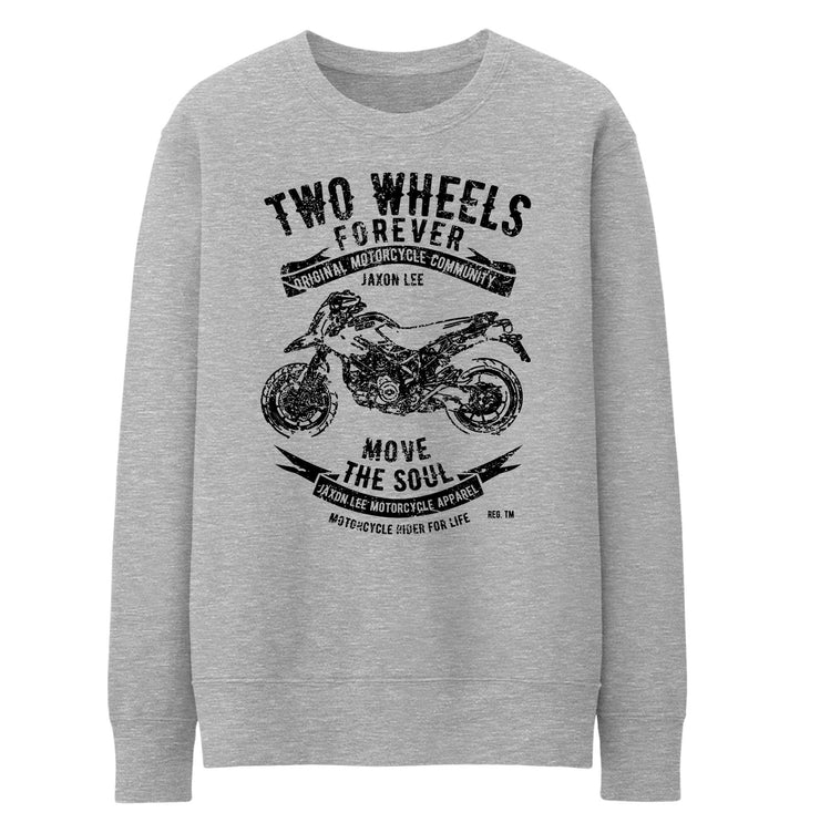 JL Soul Illustration For A Ducati Hypermotard 1100EVO Motorbike Fan Jumper