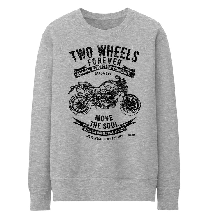 JL Soul Illustration For A Ducati Monster 796 Motorbike Fan Jumper