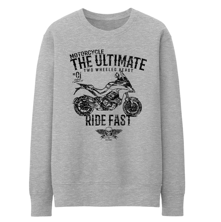 JL Ultimate Illustration For A Ducati Multistrada 1200S Motorbike Fan Jumper