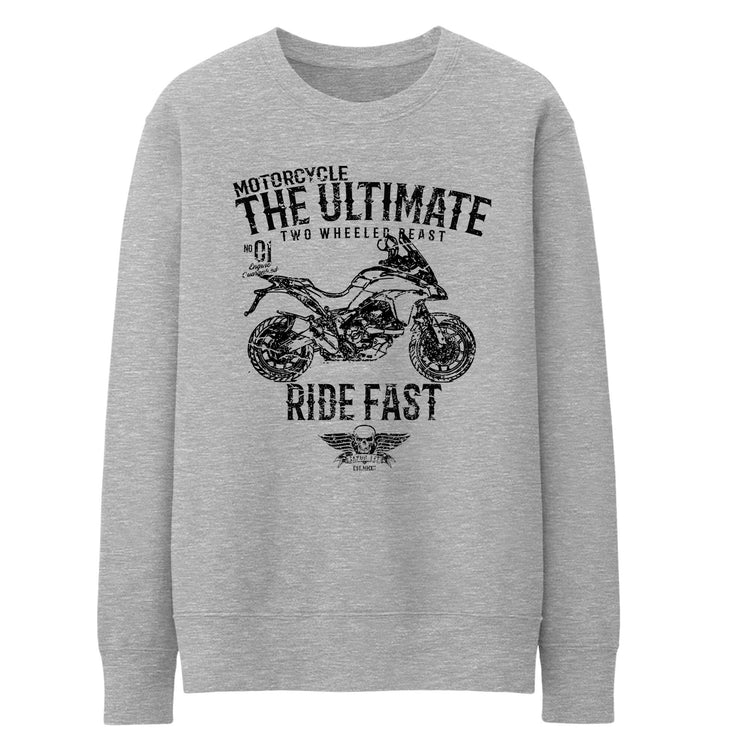 JL Ultimate Illustration For A Ducati Multistrada 950 Motorbike Fan Jumper