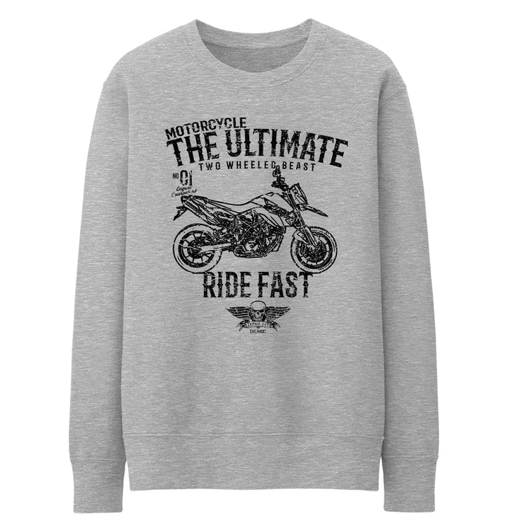 JL Ultimate illustration for a KTM 950 Supermoto R Motorcycle fan Jumper