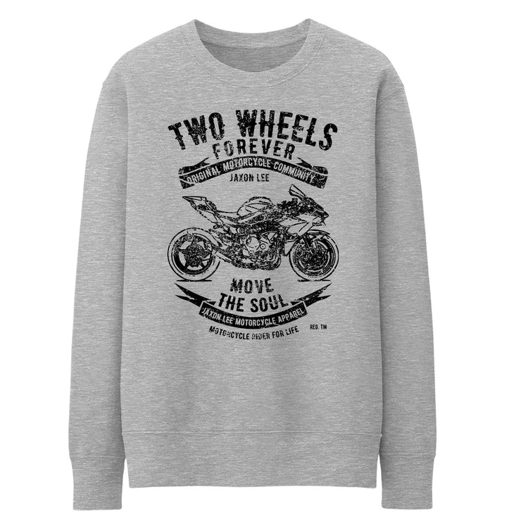 JL Soul Illustration For A Kawasaki Ninja H2R Motorbike Fan Jumper