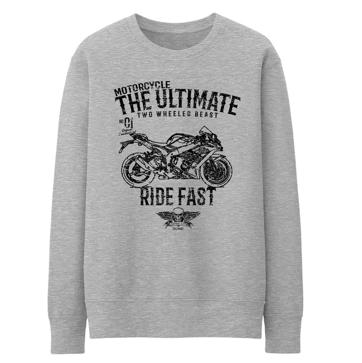JL Ultimate Illustration For A Kawasaki Ninja ZX10R KRT Motorbike Fan Jumper
