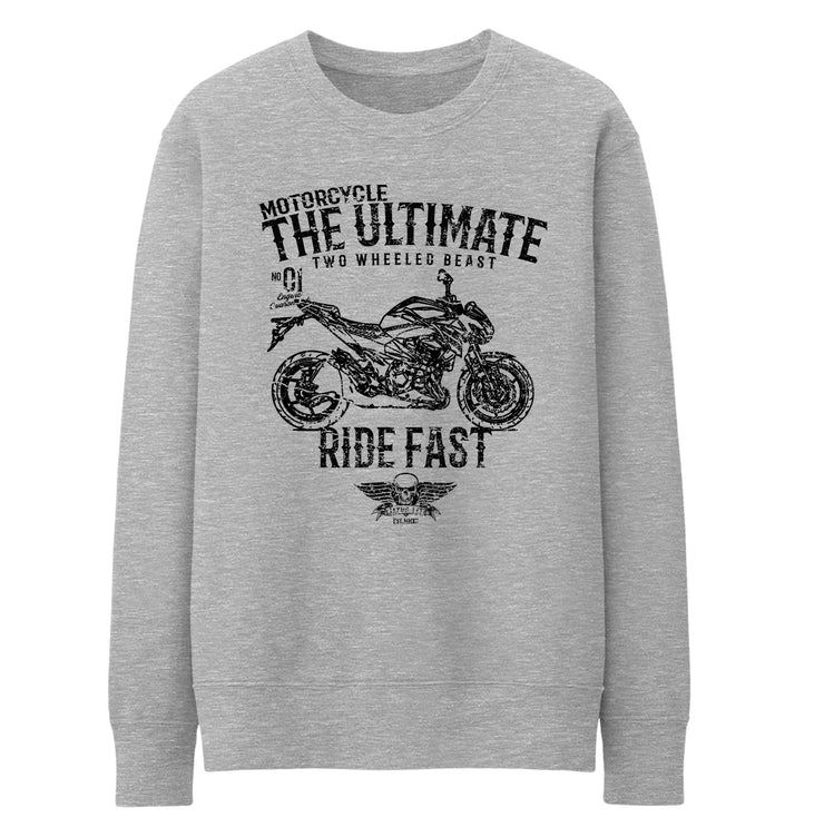 JL Ultimate Illustration For A Kawasaki Z800 Motorbike Fan Jumper