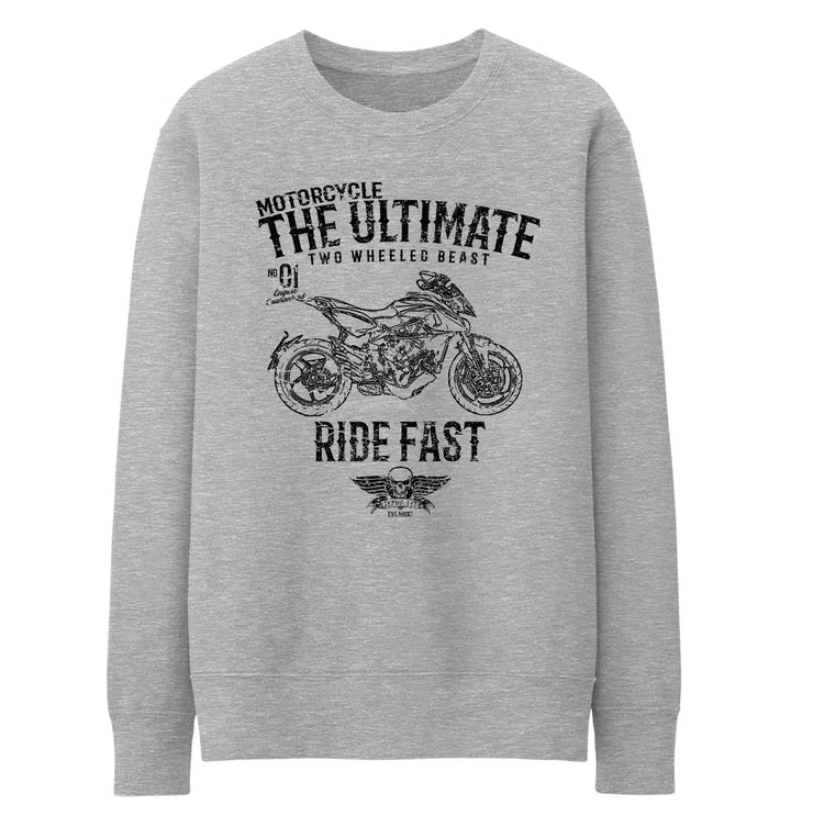 JL Ultimate Illustration For A MV Agusta Rivale 800 Motorbike Fan Jumper