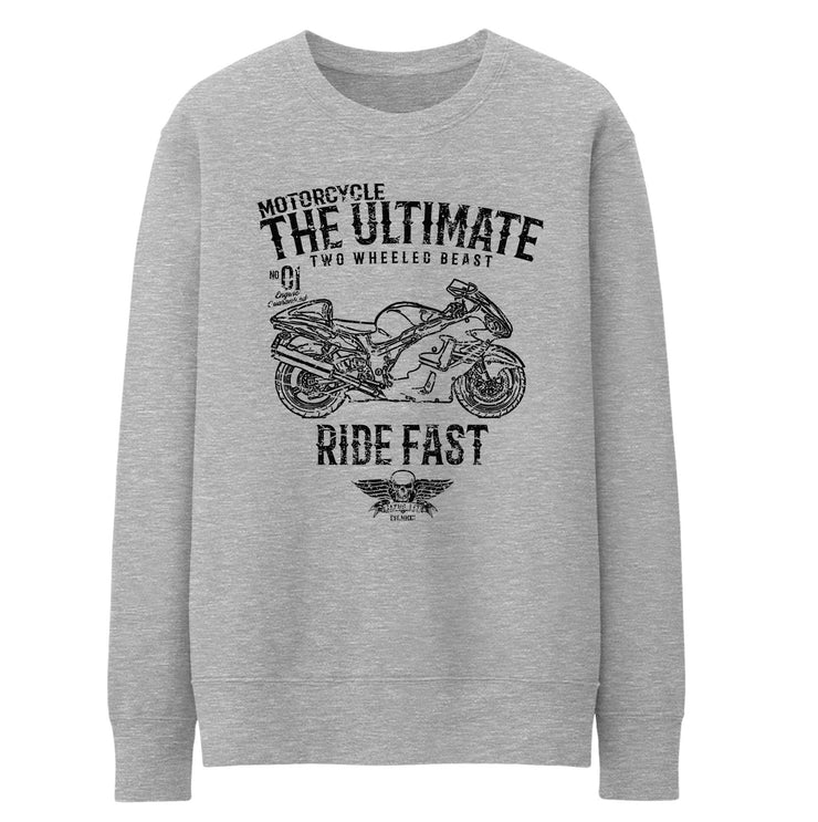 JL Ultimate Illustration For A Suzuki Hayabusa GSX 1300R Motorbike Fan Jumper