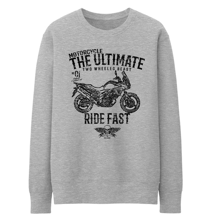 JL Ultimate Illustration For A Suzuki V Strom 650 2007 Motorbike Fan Jumper