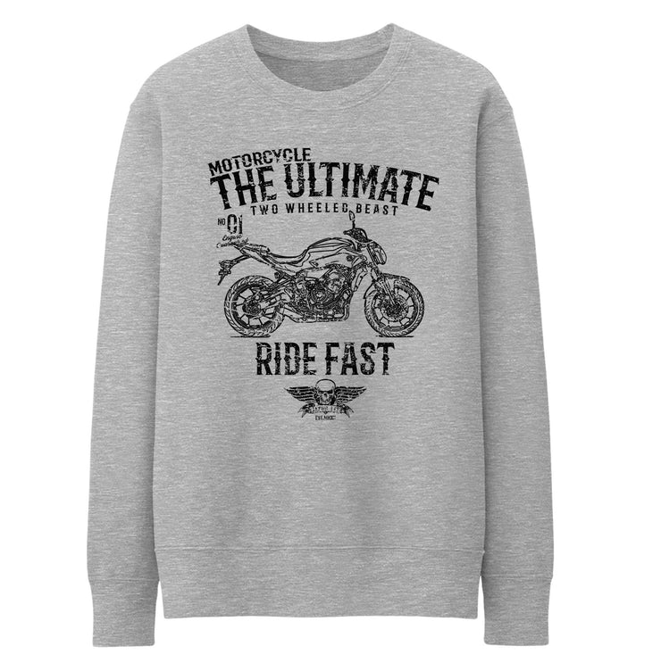 JL Ultimate Illustration For A Yamaha MT07 Motorbike Fan Jumper