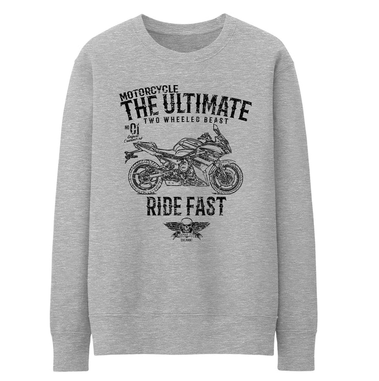 JL Ultimate Illustration For A Yamaha XJ6 Diversion Motorbike Fan Jumper