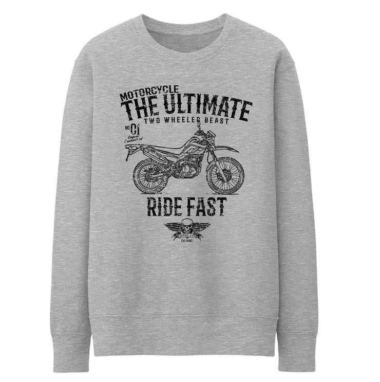 JL Ultimate Illustration For A Yamaha XT250 Motorbike Fan Jumper