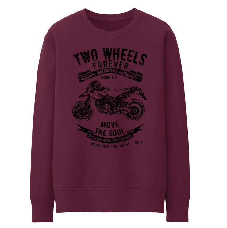 JL Soul Illustration For A Ducati Hypermotard 1100EVO Motorbike Fan Jumper