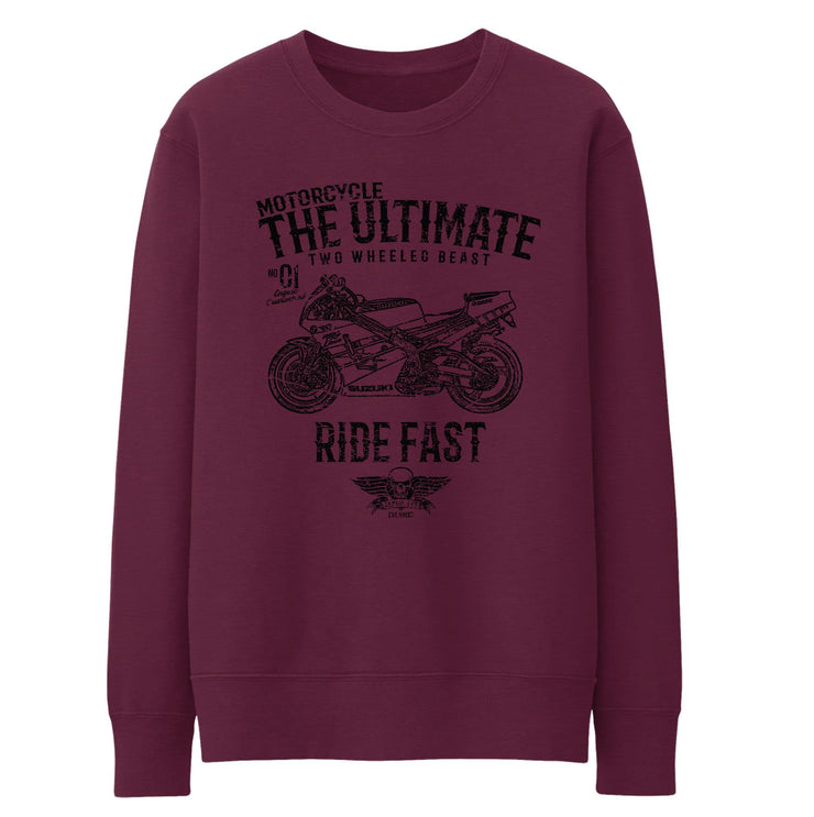 JL Ultimate Illustration For A Suzuki RGV 250 Motorbike Fan Jumper