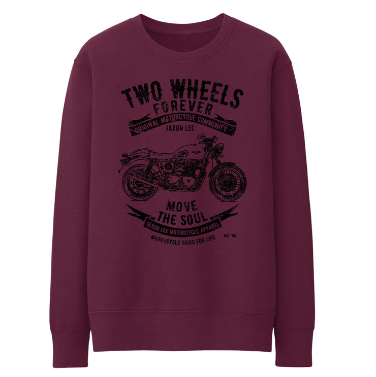 JL Soul Art Jumper aimed at fans of Triumph Thruxton Ace Motorbike