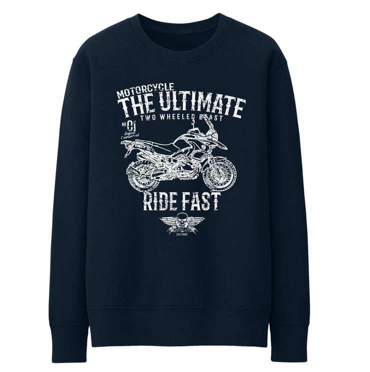 JL Ultimate Illustration For A BMW R1200GS 2011 Motorbike Fan Jumper