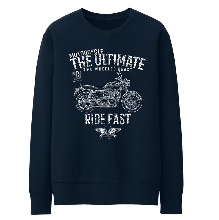 JL Ultimate Art Jumper aimed at fans of Triumph Bonneville T120 Black Motorbike