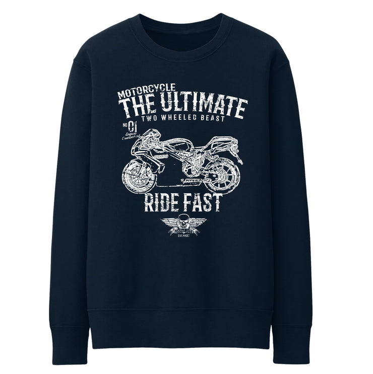 JL Ultimate Illustration For A Ducati 749 Motorbike Fan Jumper
