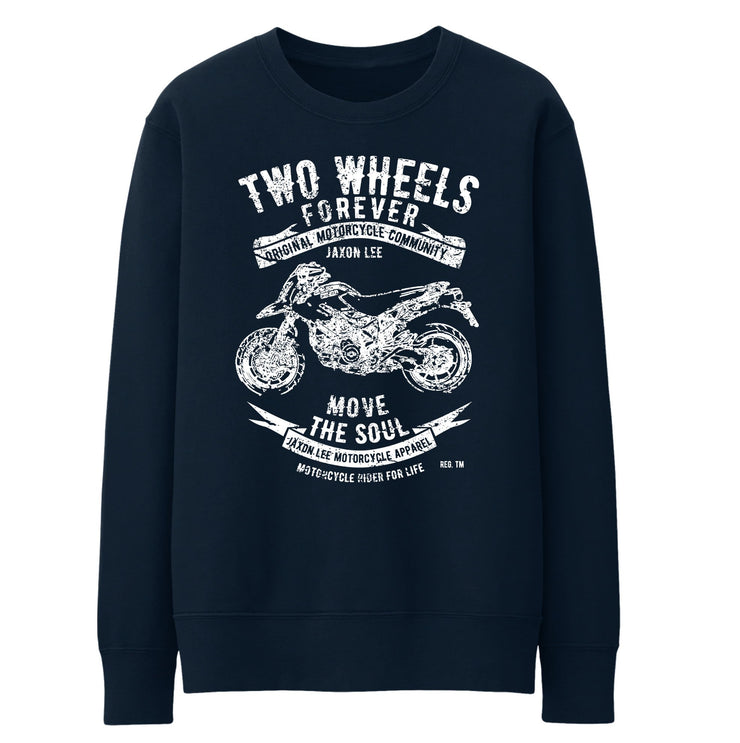 JL Soul Illustration For A Ducati Hypermotard 1100EVO Motorbike Fan Jumper