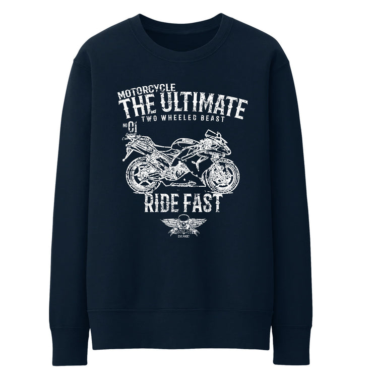 JL Ultimate Illustration For A Kawasaki Ninja ZX10R 2007 Motorbike Fan Jumper