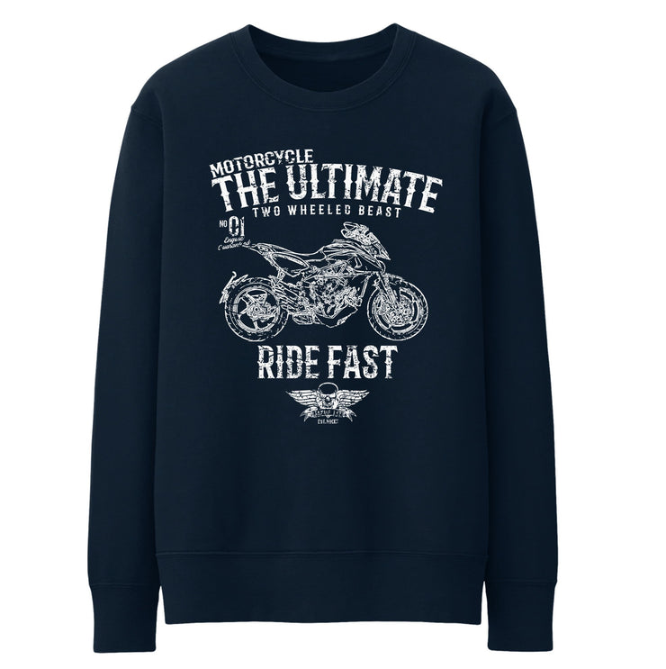 JL Ultimate Illustration For A MV Agusta Rivale 800 Motorbike Fan Jumper