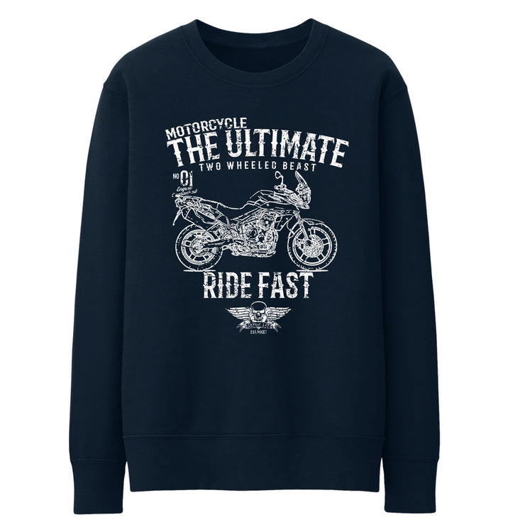 JL Ultimate Illustration For A Triumph Tiger 800 Motorbike Fan Jumper