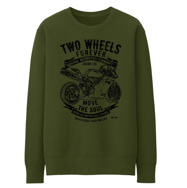 JL Soul Illustration For A Ducati 996R Motorbike Fan Jumper
