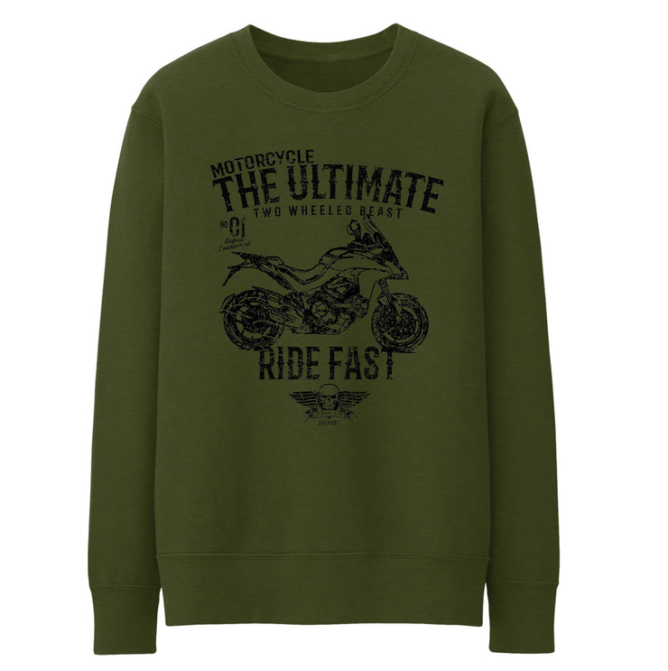 JL Ultimate Illustration For A Ducati Multistrada 1200S Motorbike Fan Jumper