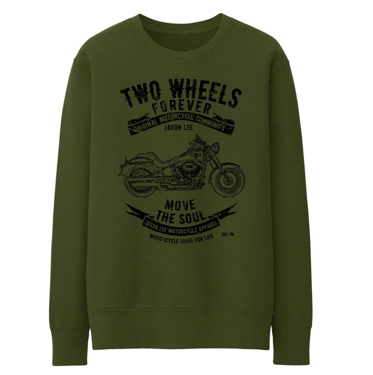 JL Soul Art Jumper aimed at fans of Harley Davidson Fat Boy S Motorbike