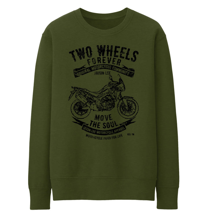 JL Soul Illustration For A Honda Africa Twin 2016 Motorbike Fan Jumper