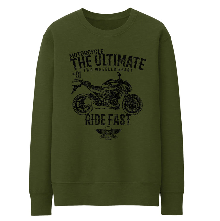 JL Ultimate Illustration For A Kawasaki Z800 Motorbike Fan Jumper