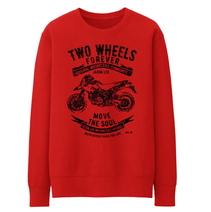 JL Soul Illustration For A Ducati Hypermotard 1100EVO Motorbike Fan Jumper