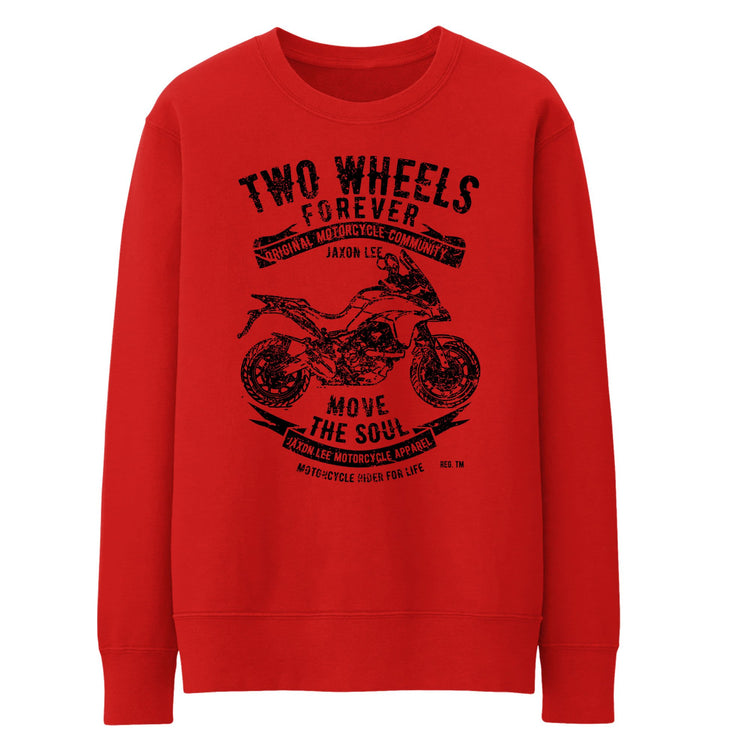 JL Soul Illustration For A Ducati Multistrada 950 Motorbike Fan Jumper