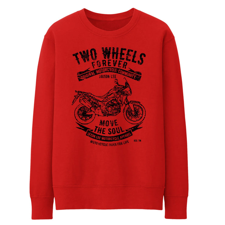 JL Soul Illustration For A Honda Africa Twin 2016 Motorbike Fan Jumper