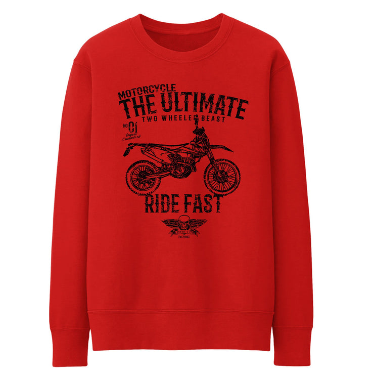 JL Ultimate illustration for a KTM 250 EXC F Motorcycle fan Sweat