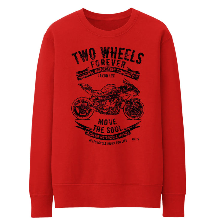 JL Soul Illustration For A Kawasaki Ninja H2R Motorbike Fan Jumper