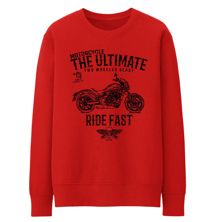 JL Ultimate Illustration For A Kawasaki Vulcan S Cafe Motorbike Fan Jumper
