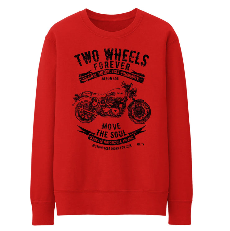 JL Soul Art Jumper aimed at fans of Triumph Thruxton Ace Motorbike