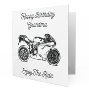 Jaxon Lee - Birthday Card for a Ducati 1098R Motorbike fan