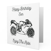 Jaxon Lee - Birthday Card for a Ducati 1098R Motorbike fan