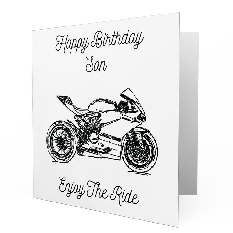 Jaxon Lee - Birthday Card for a Ducati 1198 Panigale R Motorbike fan