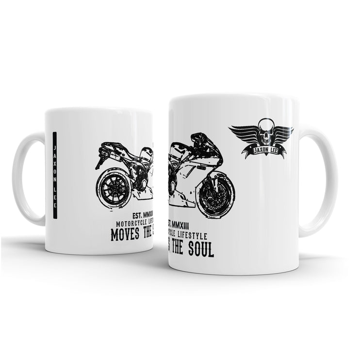 JL Illustration For A Ducati 1198 Motorbike Fan – Gift Mug