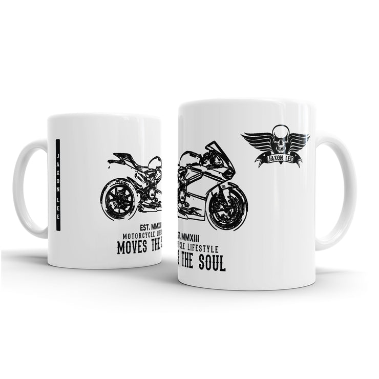 JL Illustration For A Ducati 1199 Superleggera Motorbike Fan – Gift Mug