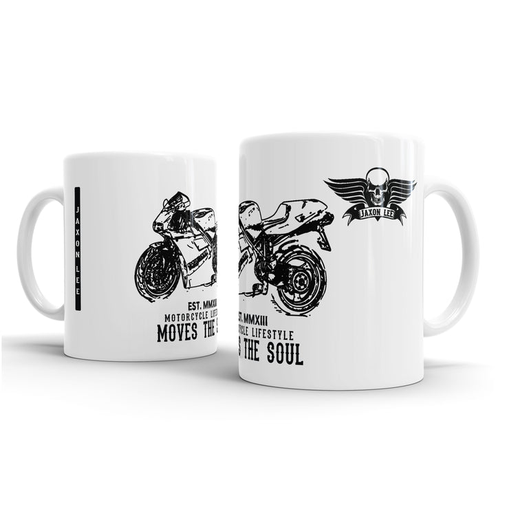 JL Illustration For A Ducati 748 Motorbike Fan – Gift Mug