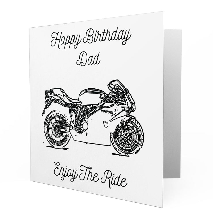 Jaxon Lee - Birthday Card for a Ducati 749R Motorbike fan