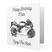 Jaxon Lee - Birthday Card for a Ducati 749R Motorbike fan