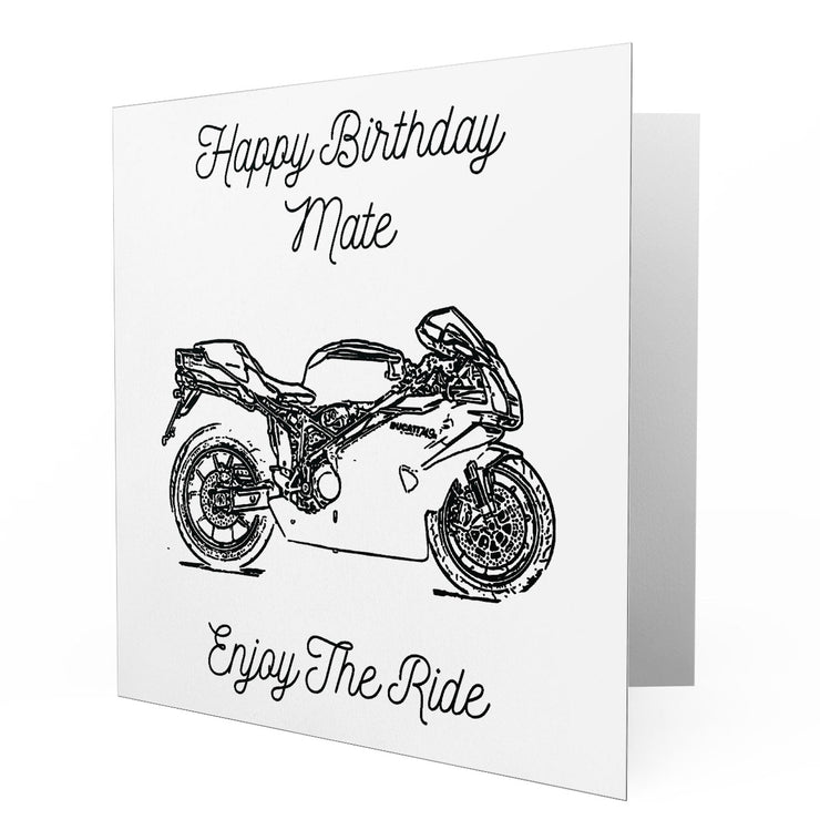 Jaxon Lee - Birthday Card for a Ducati 749R Motorbike fan