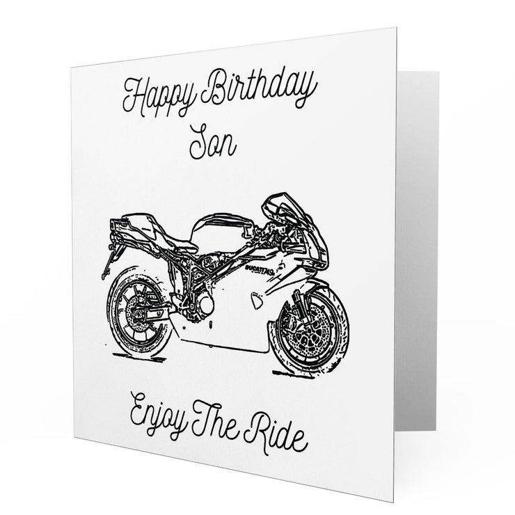 Jaxon Lee - Birthday Card for a Ducati 749R Motorbike fan