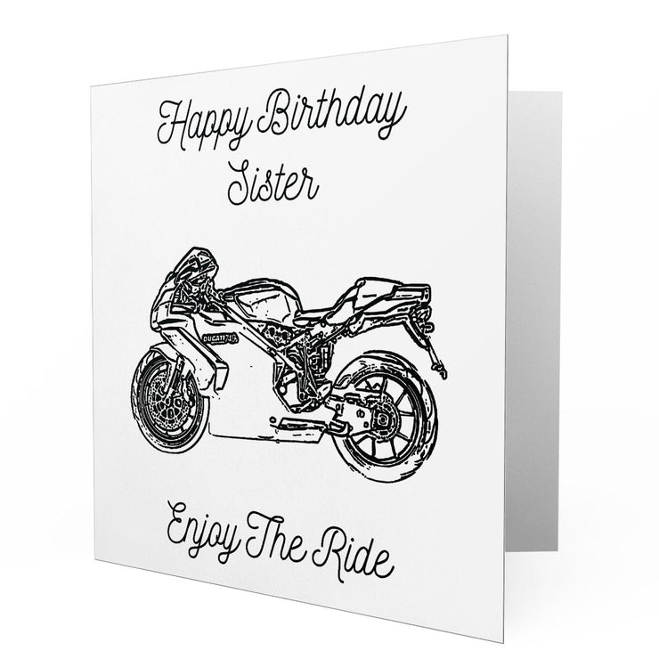 Jaxon Lee - Birthday Card for a Ducati 749s Motorbike fan